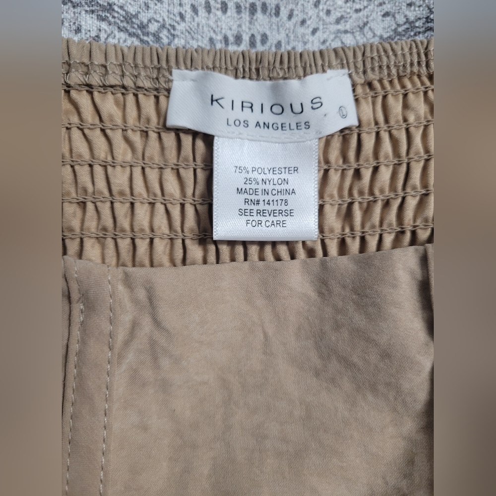 Kirious Los Angeles Women's Beige Corset Crop Top Size Large - Picture 4 of 4